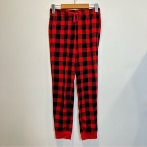 Old Navy Girl’s Fleece Plaid Pajama Pants Red Black